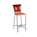 Chaise de bar en toile en cuir